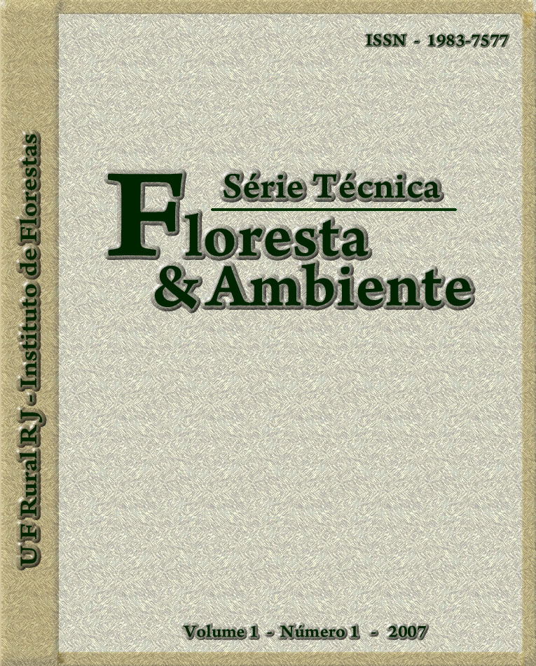 S�RIE T�CNICA Floresta e Ambiente 2007 Vol. 1 No 1